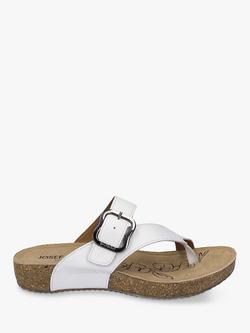 Josef Seibel Tonga 77 Leather Sandals, White, 