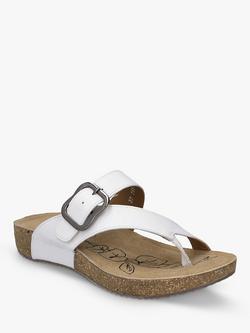 Josef Seibel Tonga 77 Leather Sandals, White - view 2, 