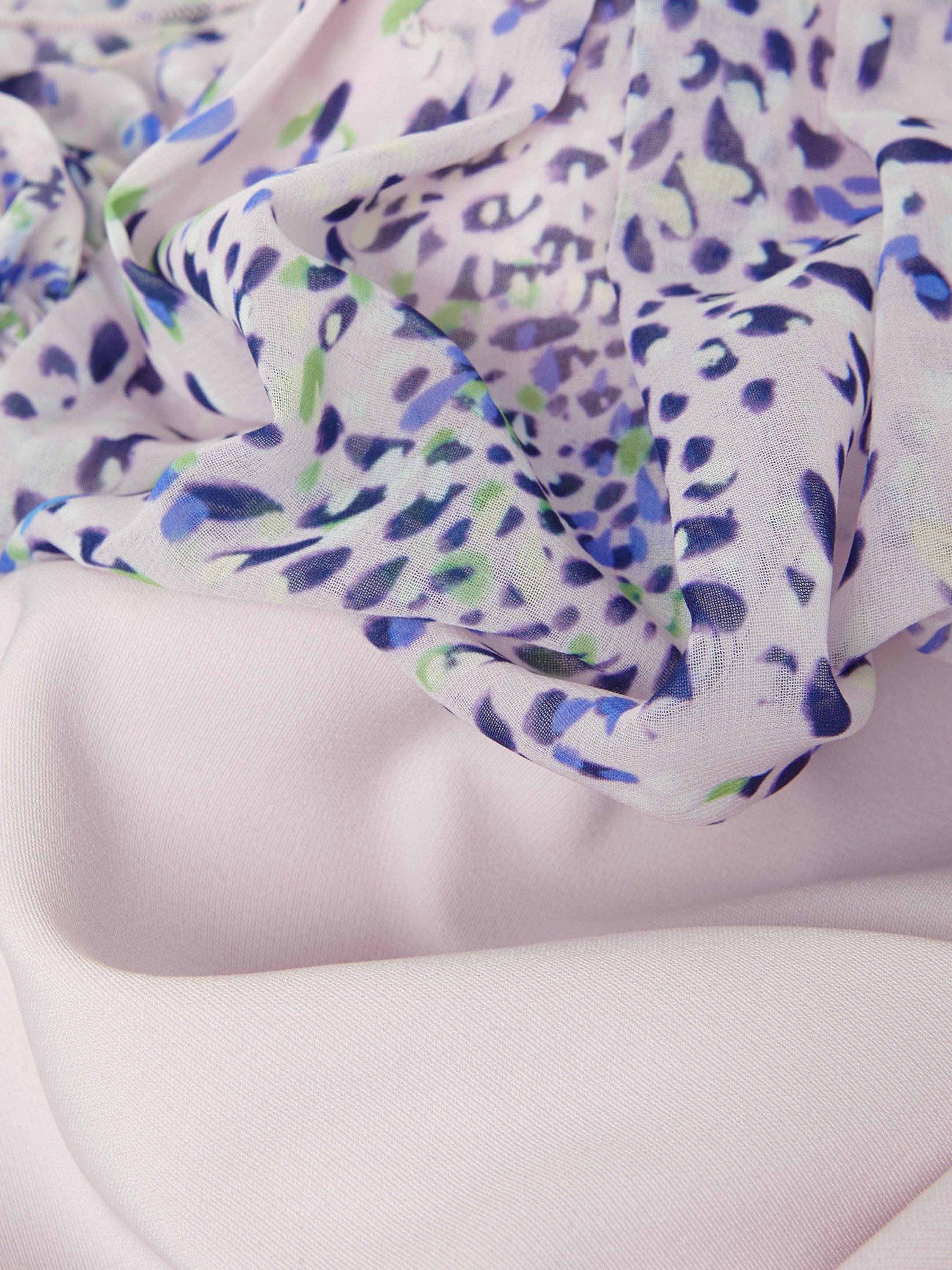 Product image 6 of 7, which shows Phase Eight Organza Jumpsuit, White/Multi, 12
