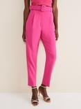 Phase Eight Adria Tailored Belted Trousers, Hot Pink