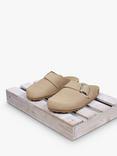 Celtic & Co. Suede Buckle Clogs, Camel