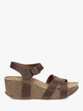 Celtic & Co. Leather Crossover Wedge Heel Sandals