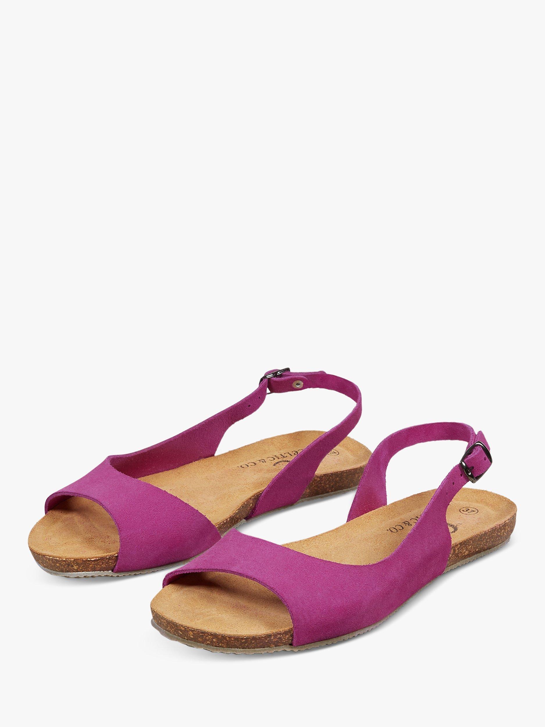 Celtic & Co. Sling Back Sandals, Magenta