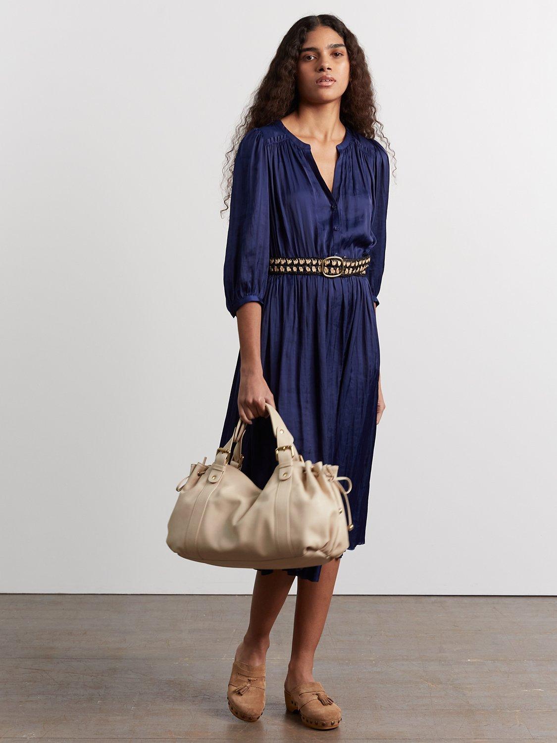 Gerard Darel Jessy Pleated Dress, Blue