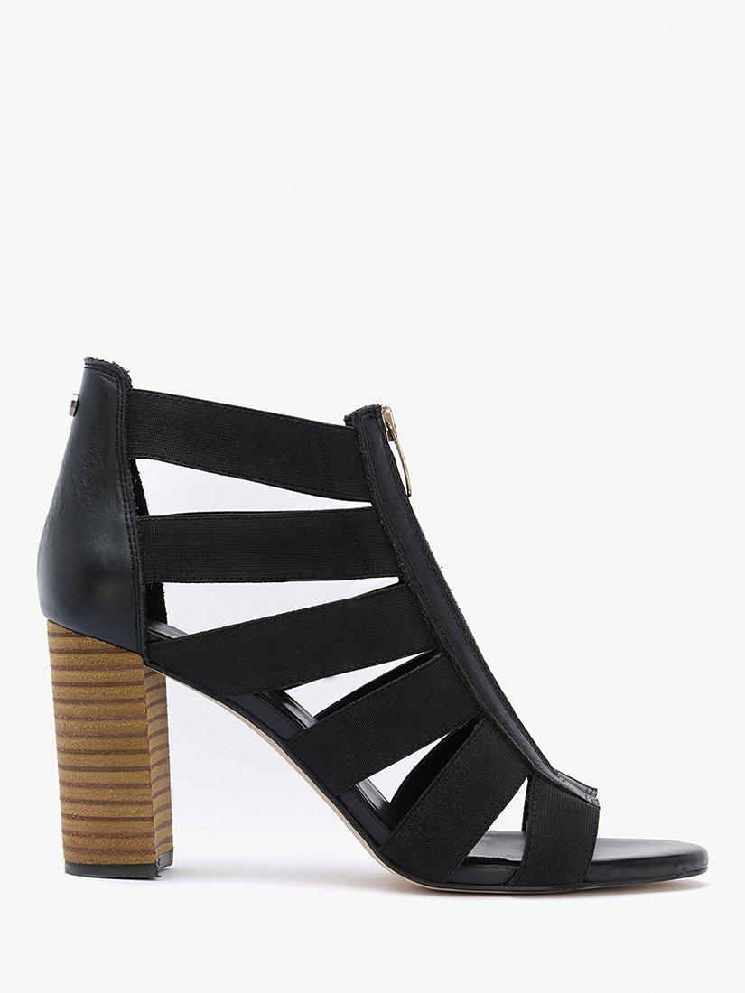 Mint Velvet  Amanza Cage Heeled Sandals, Black