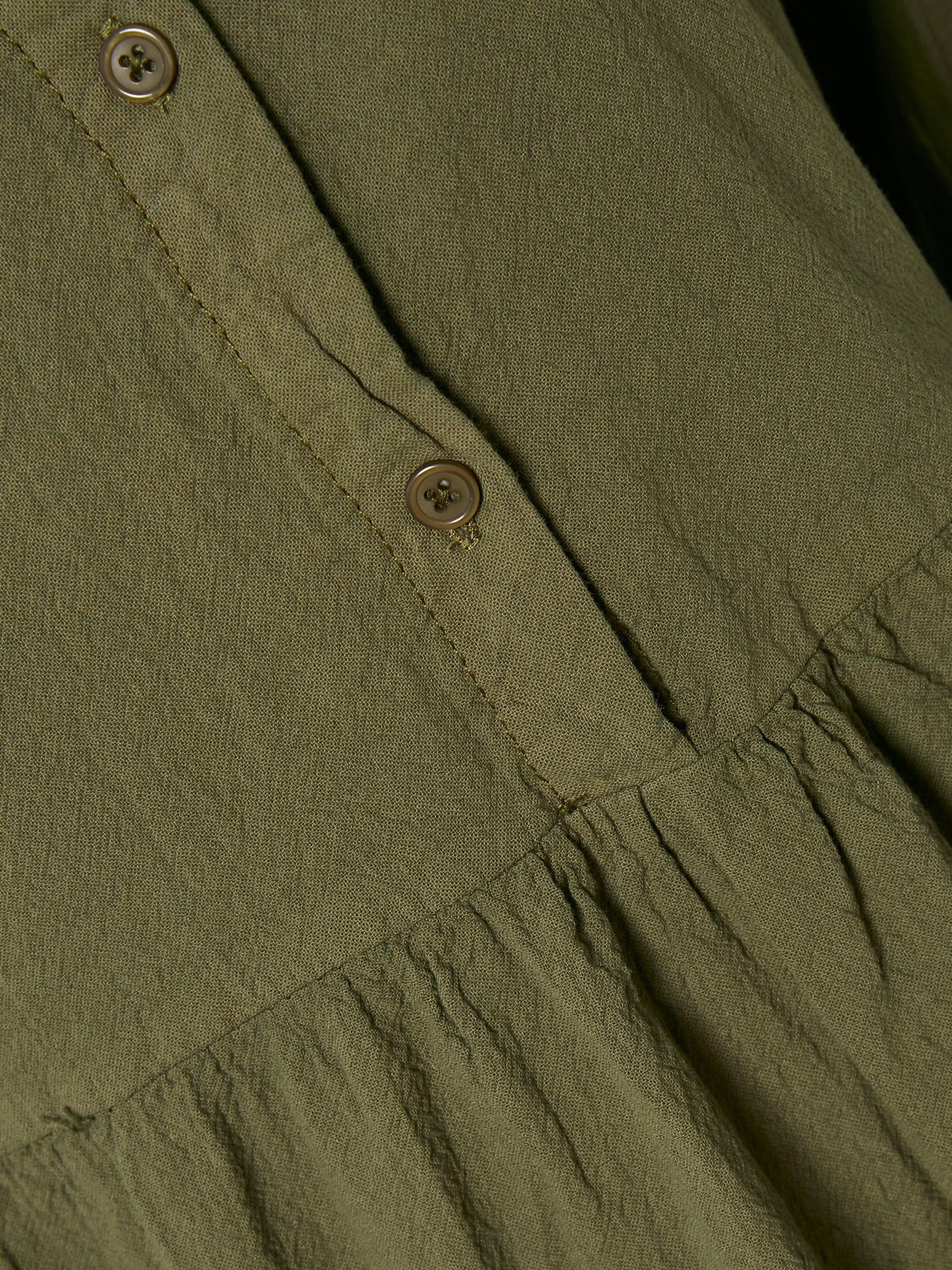 Product image 5 of 5, which shows KAFFE Naya Cotton Shirt Dress, Grape Leaf, 8