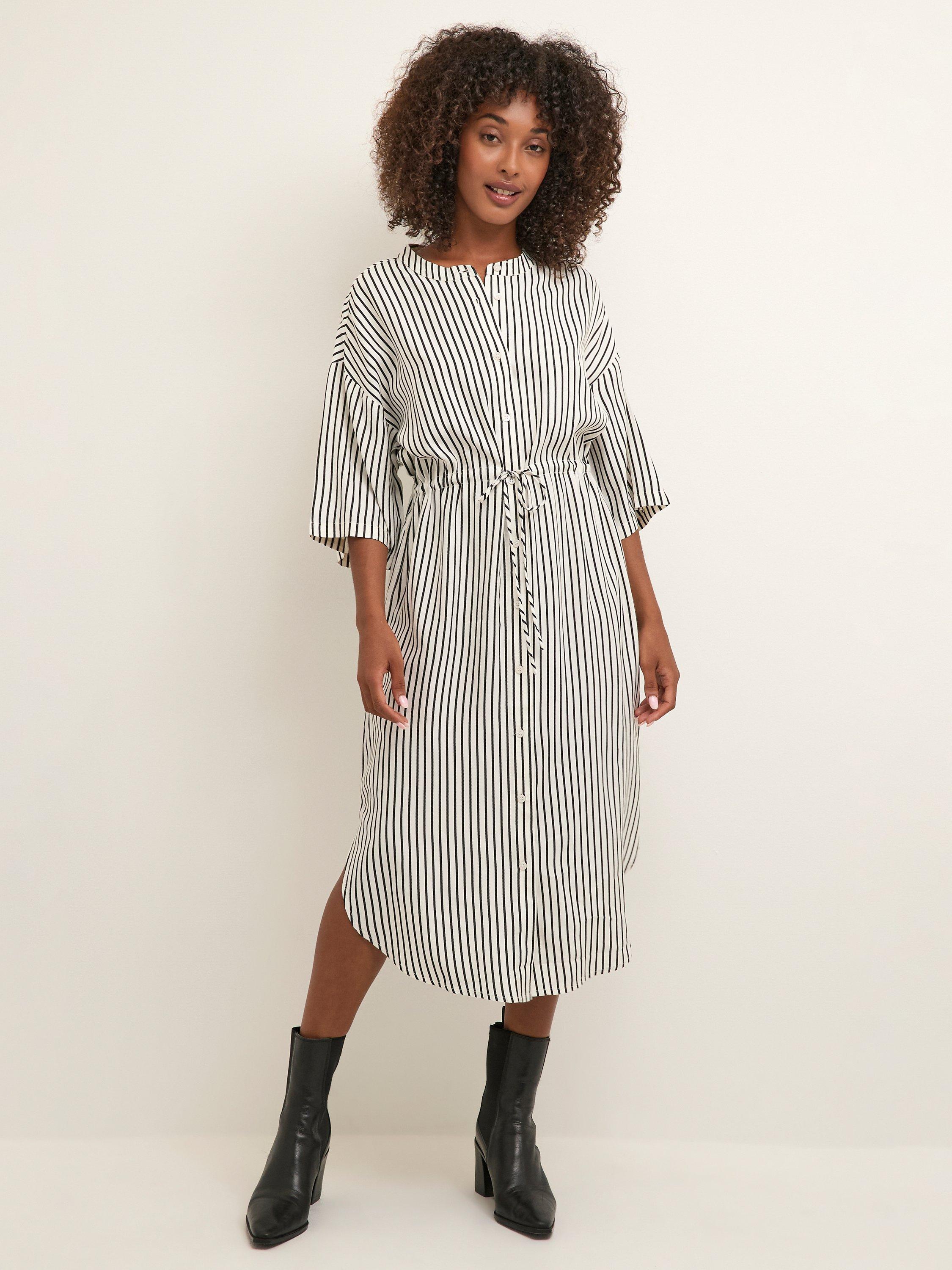 KAFFE Molly Shirt Dress, White
