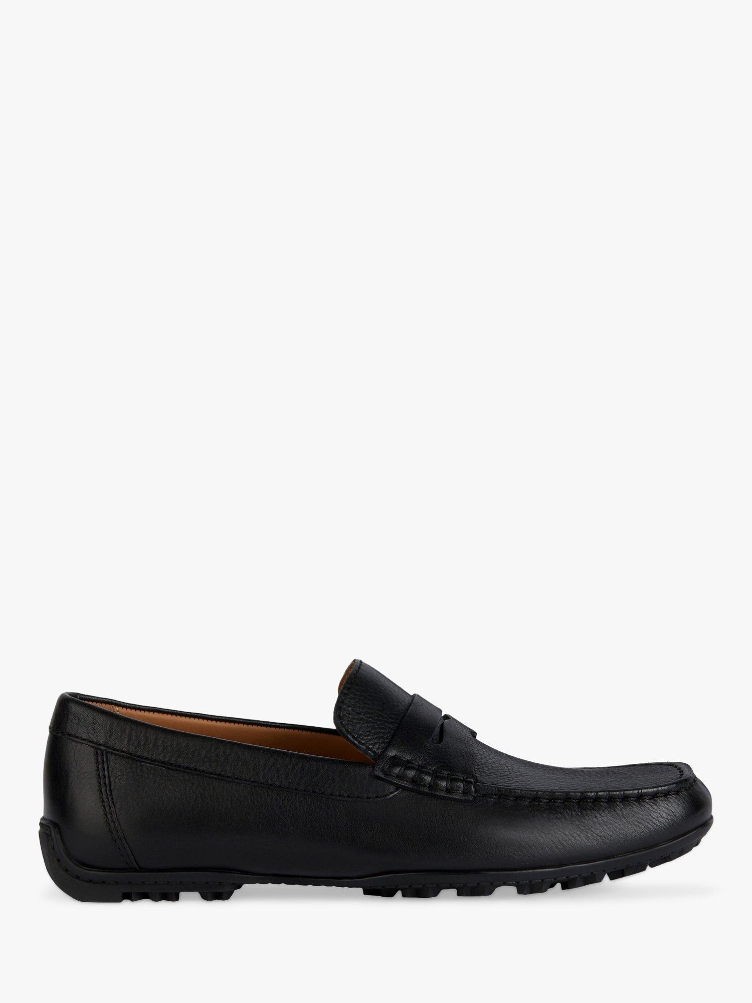 Geox Kosmopolis + Grip Leather Loafers, Black               