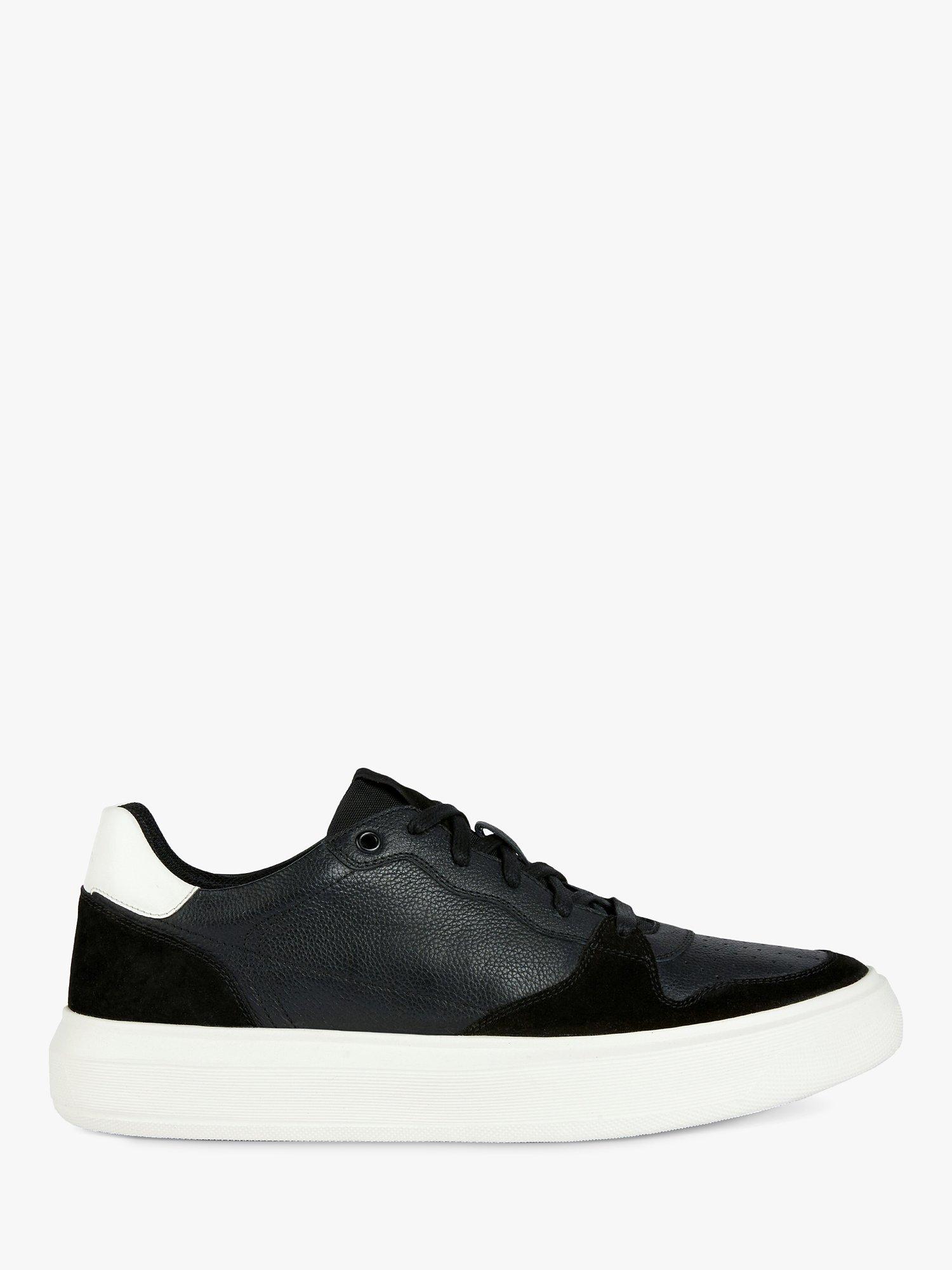 Geox Deiven Low Cut Sneaker, Black/White         