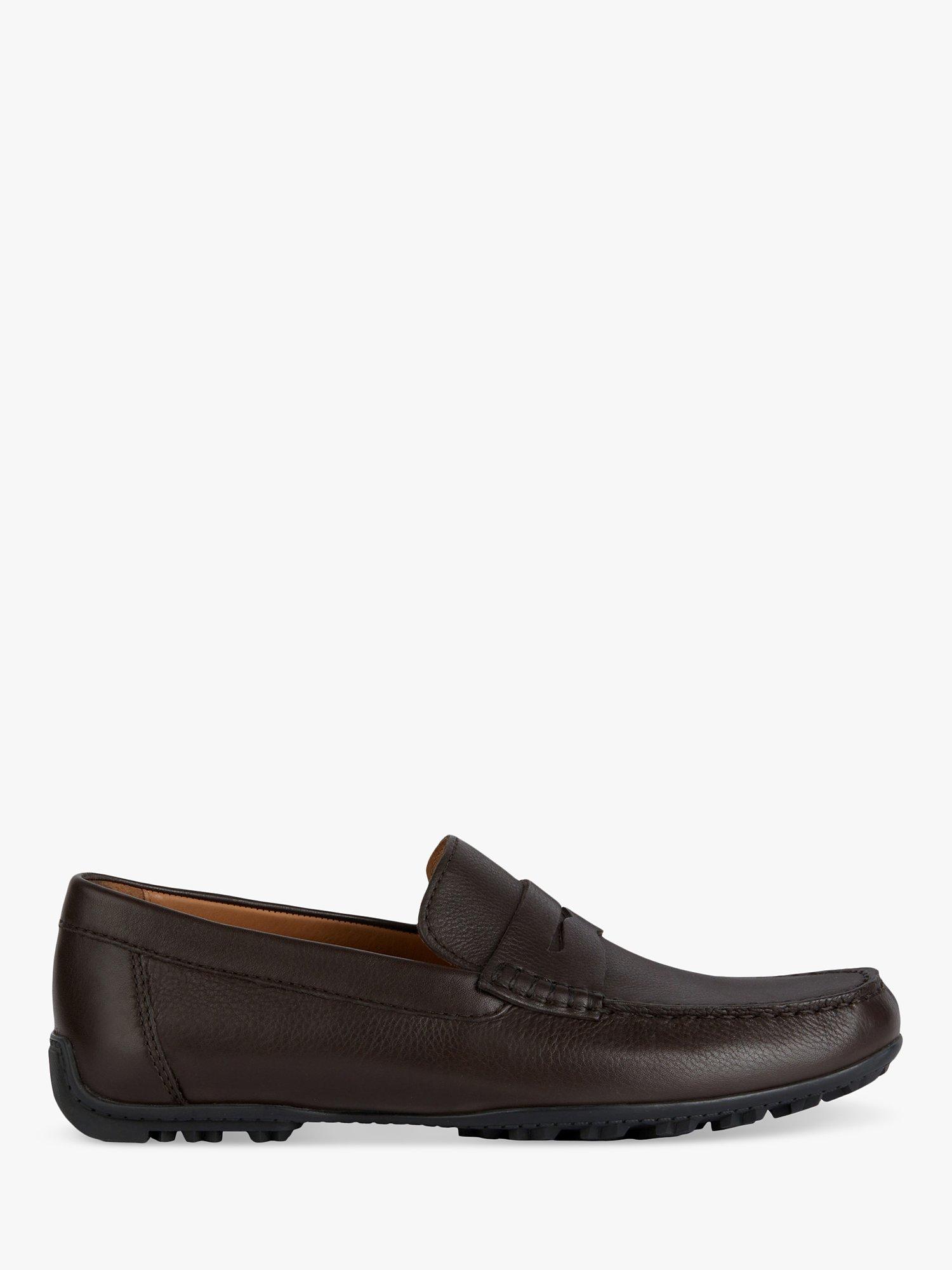 Geox Kosmopolis + Grip Leather Loafers, Dk Brown, 7