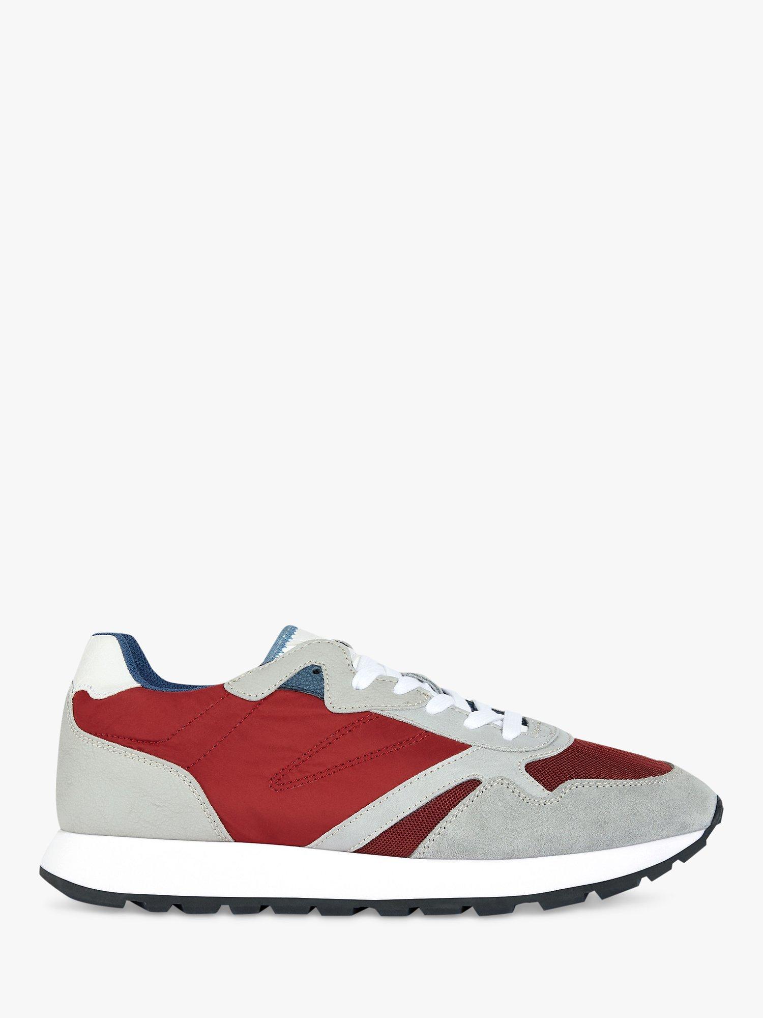 Geox Vicenda Trainers, Dk Red/Lt Grey      
