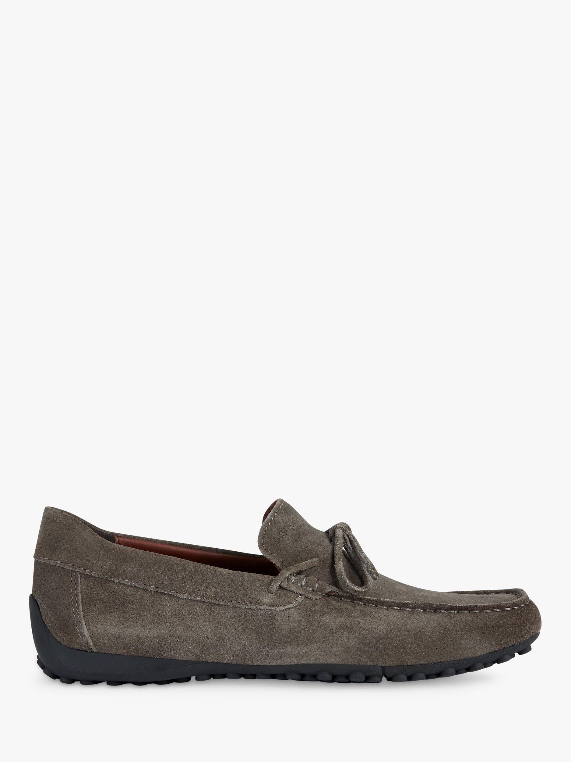 Geox Uomo Snake Bovine Leather Loafers, Dove Grey, 7