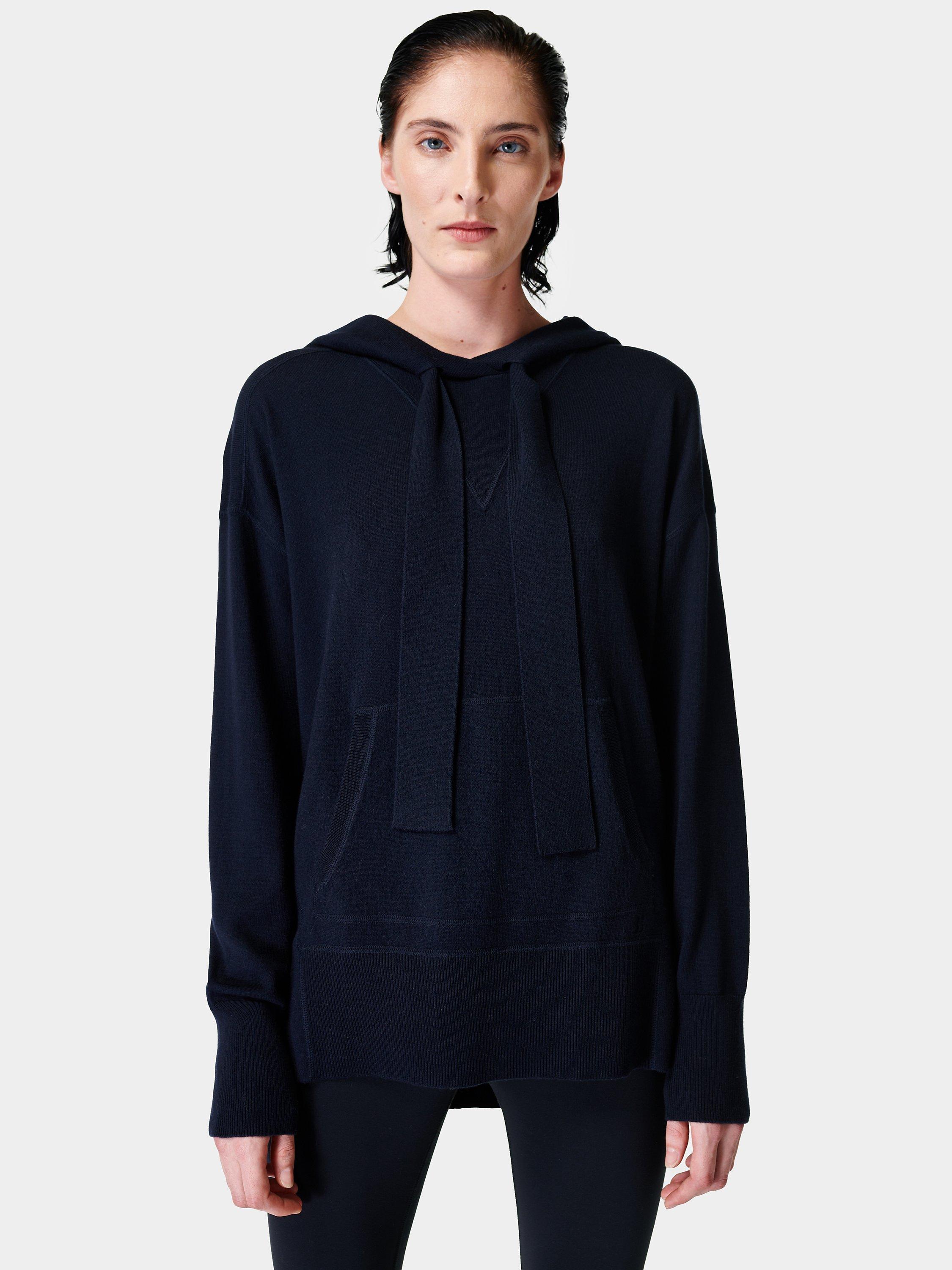 Sweaty Betty Modern Relaxed Hoodie, French Navy Blue