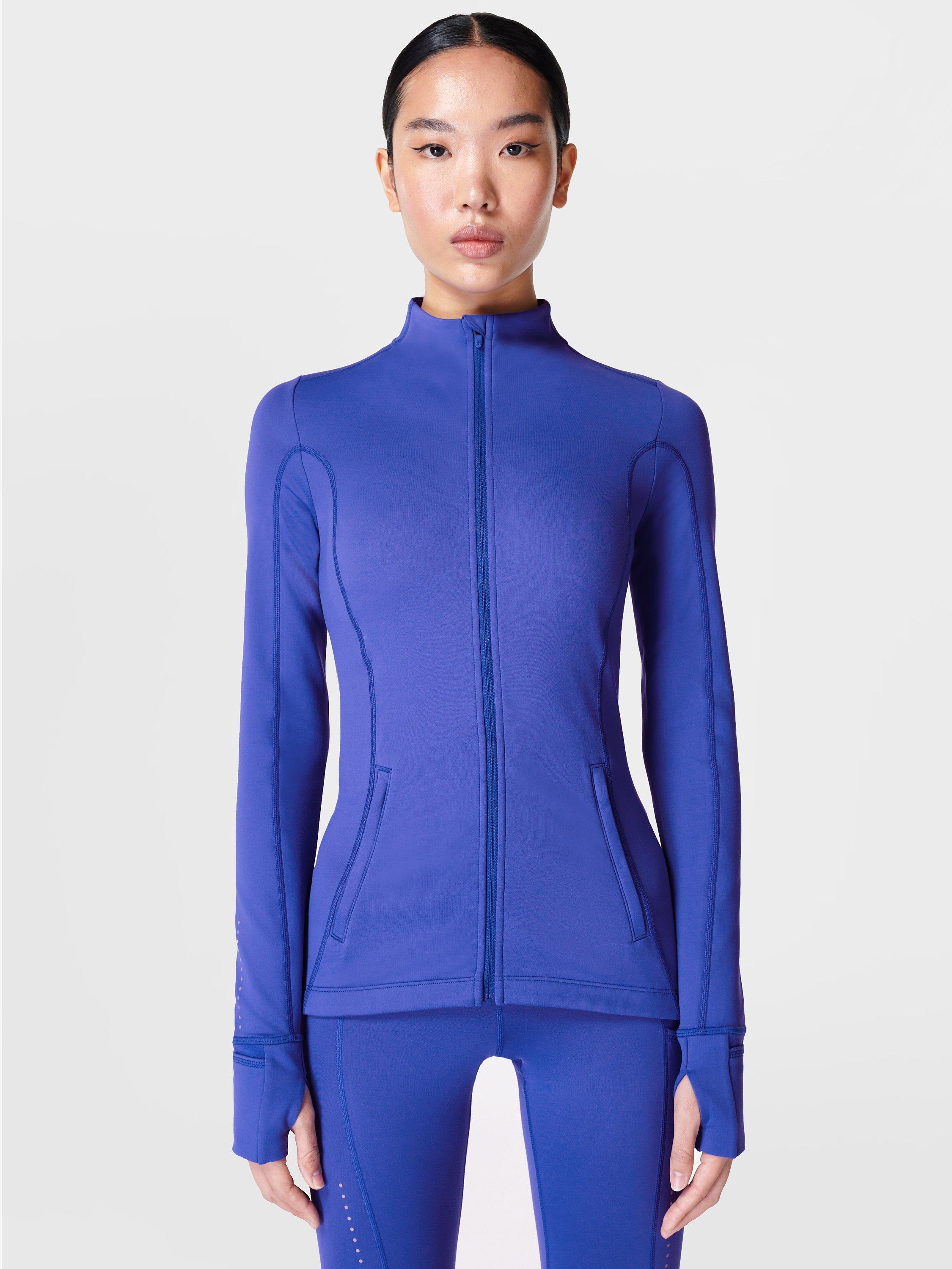 Sweaty Betty Therma Workout Jacket, Hour Blue