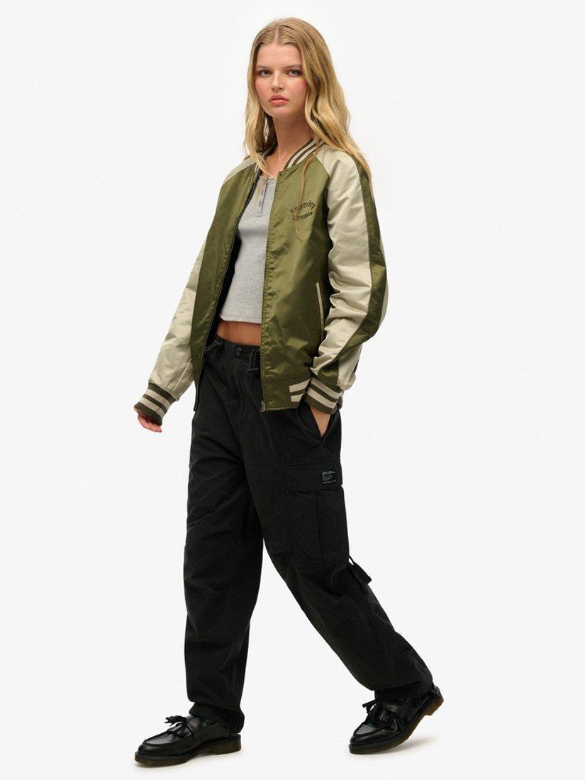 Product image 2 of 6, which shows Superdry Parachute Grip Trousers, Black, W28/L30