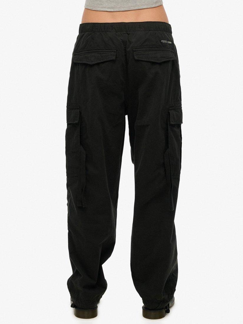 Product image 5 of 6, which shows Superdry Parachute Grip Trousers, Black, W28/L30