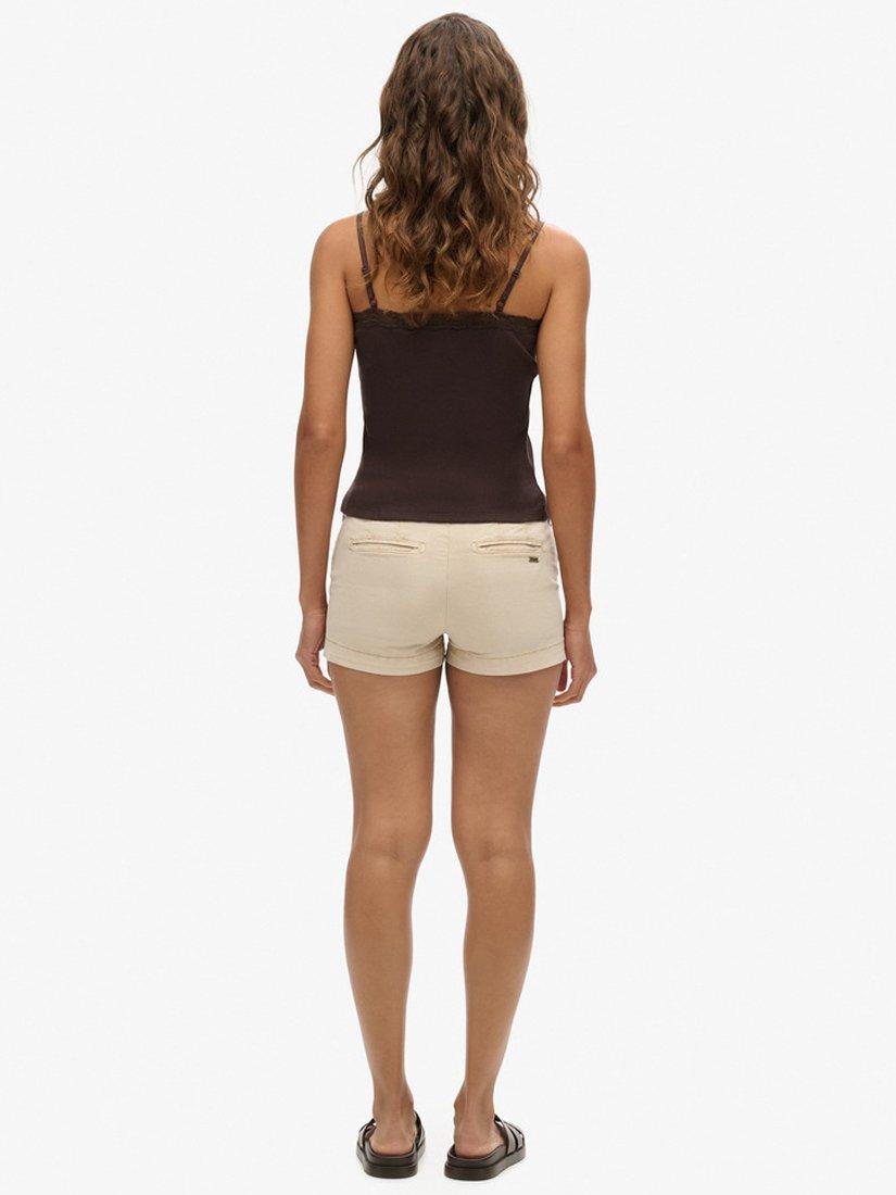 Product image 5 of 9, which shows Superdry Chino Hot Shorts, Oatmeal, 8