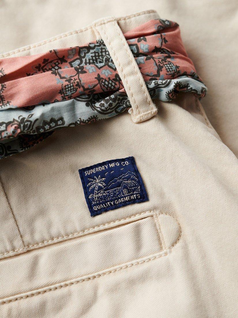 Product image 7 of 9, which shows Superdry Chino Hot Shorts, Oatmeal, 8