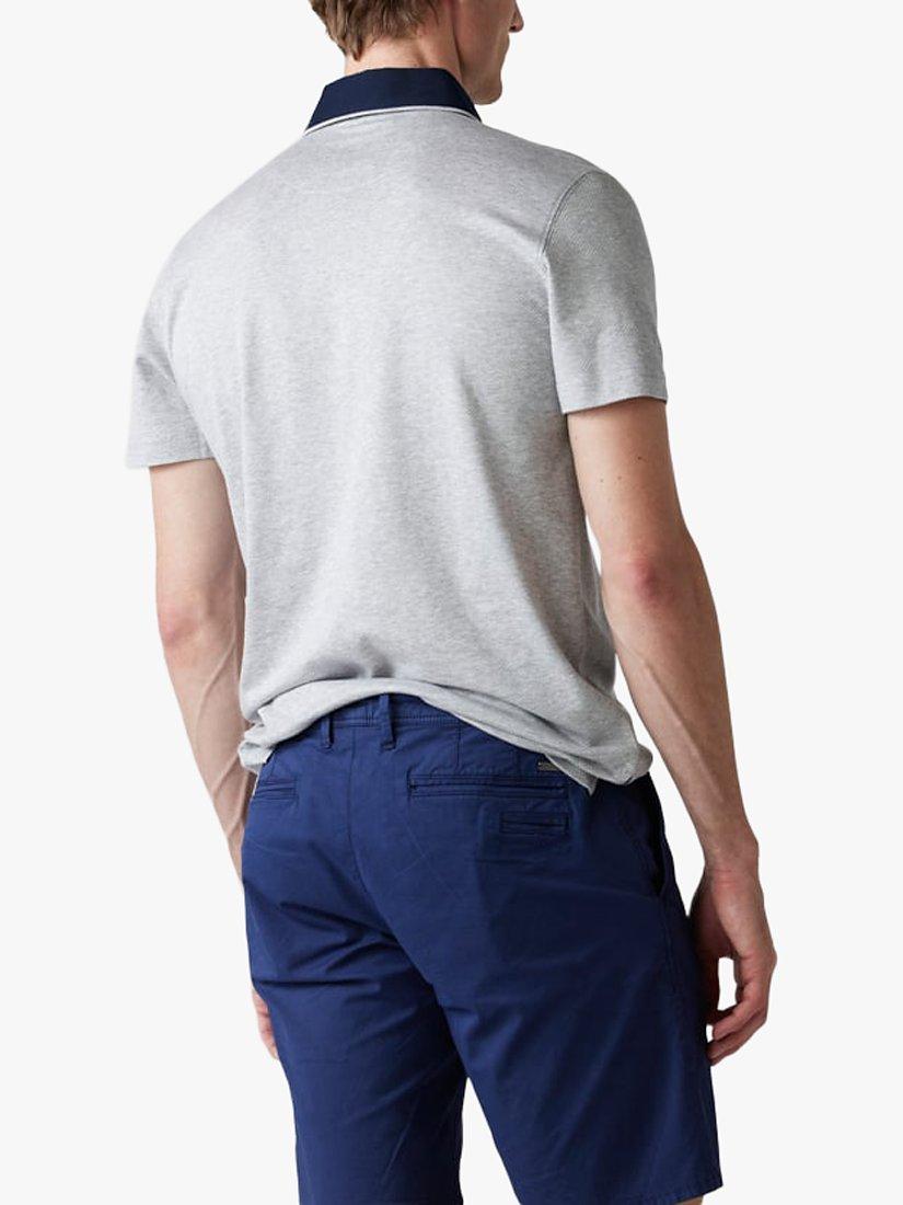 Product image 3 of 4, which shows Rodd & Gunn Stanley Point Short Sleeve Slim Fit Polo Shirt, Smoke, S