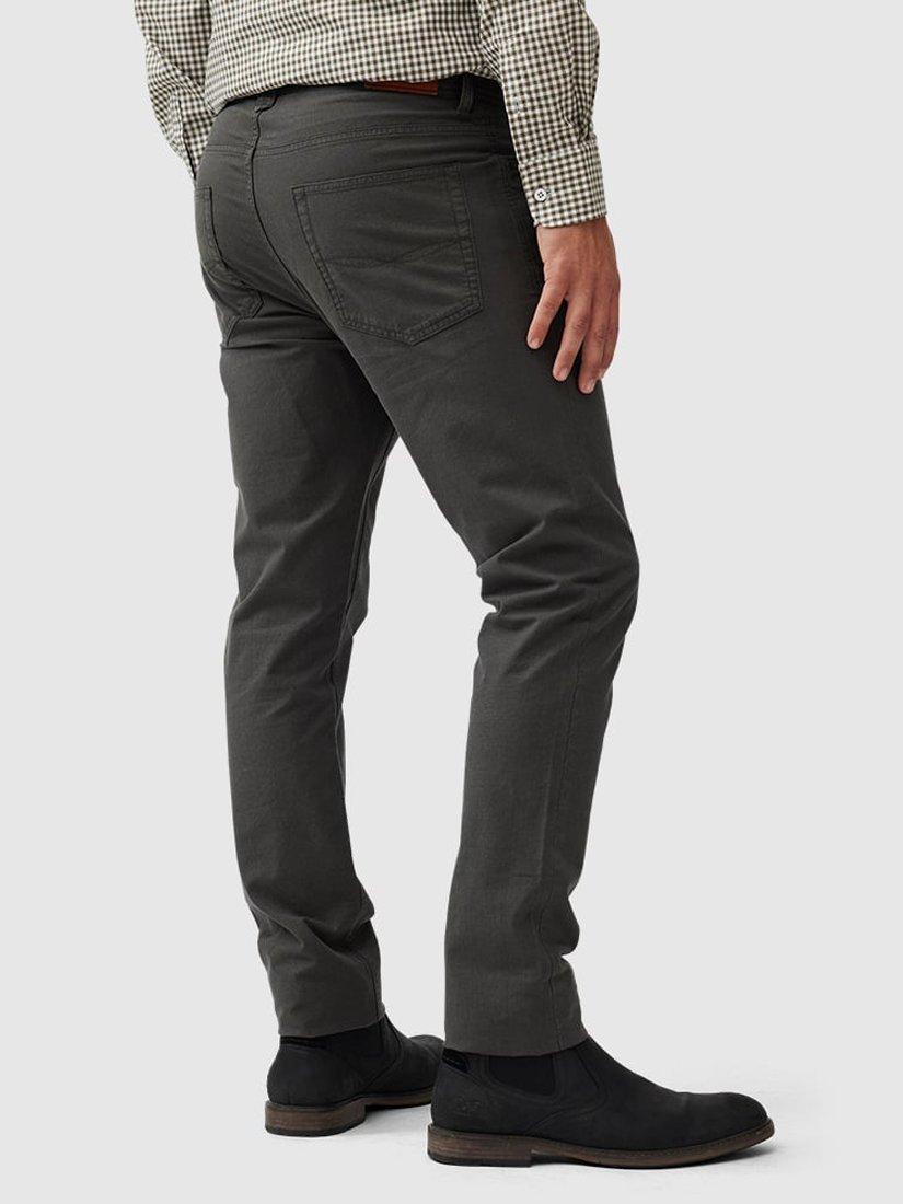 Product image 3 of 6, which shows Rodd & Gunn Gunn Fabric Straight Fit Regular Leg Jeans, Forest, 28R