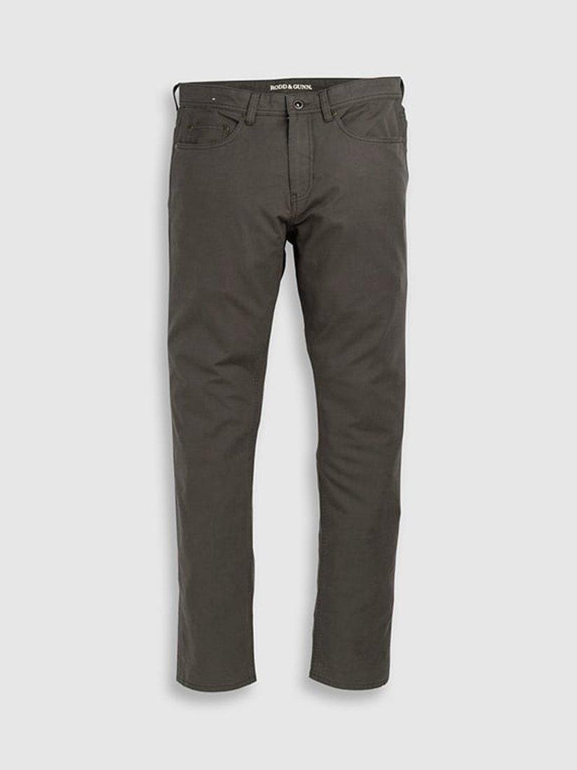 Product image 4 of 6, which shows Rodd & Gunn Gunn Fabric Straight Fit Regular Leg Jeans, Forest, 28R