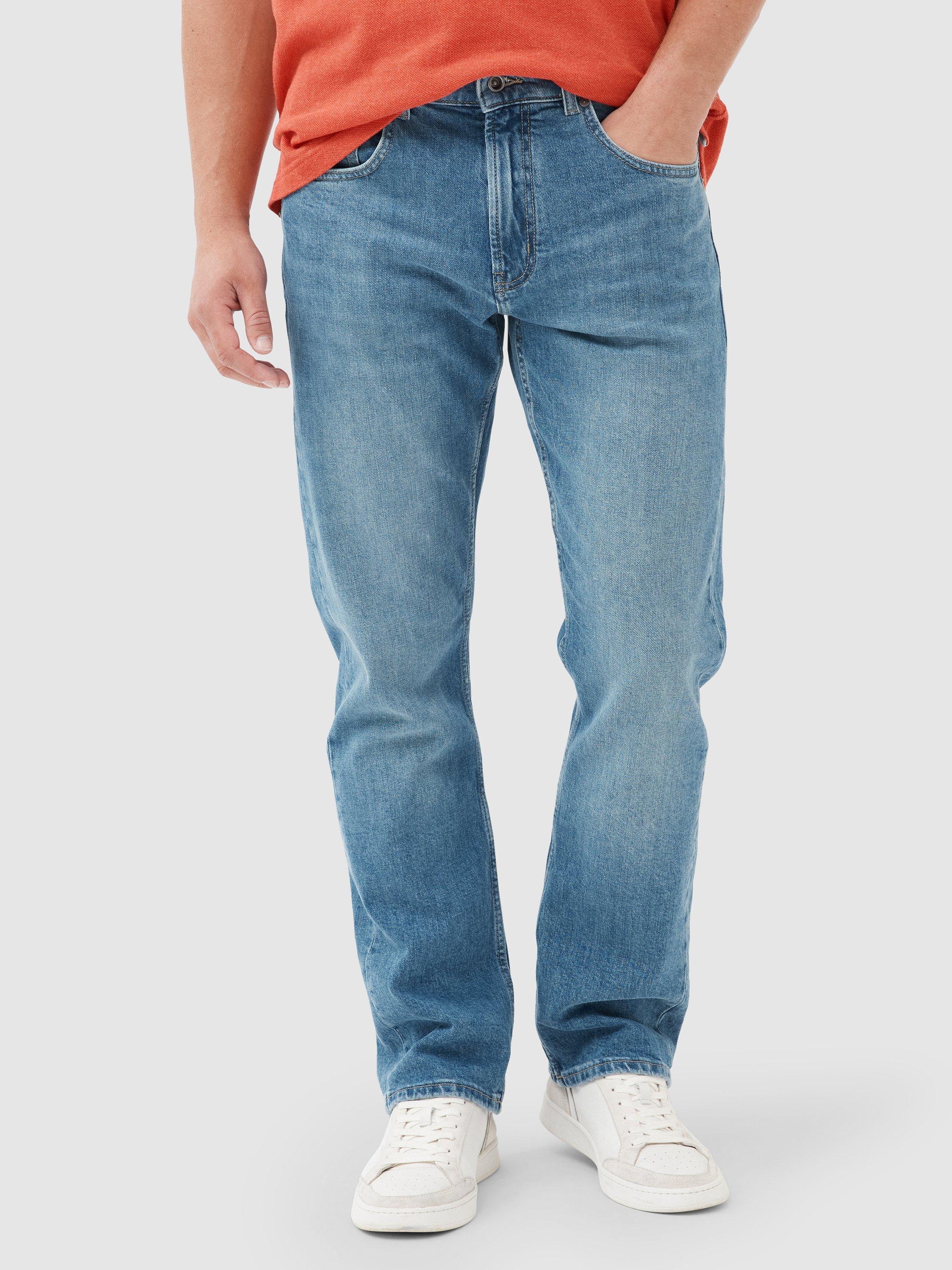 Product image 1 of 5, which shows Rodd & Gunn Timaru Relaxed Fit Italian Denim, Light Blue, 28S