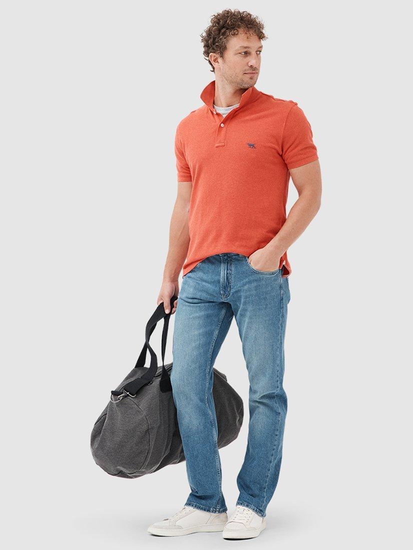 Product image 2 of 5, which shows Rodd & Gunn Timaru Relaxed Fit Italian Denim, Light Blue, 28S