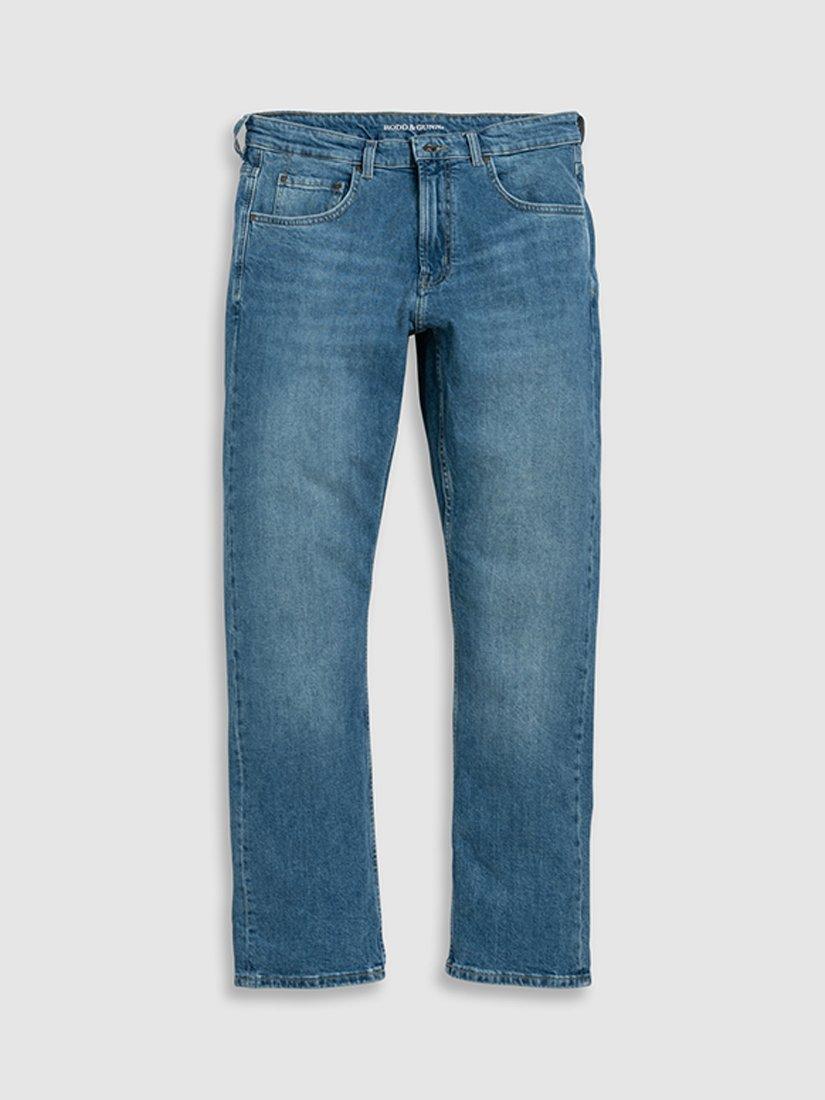 Product image 3 of 5, which shows Rodd & Gunn Timaru Relaxed Fit Italian Denim, Light Blue, 28S
