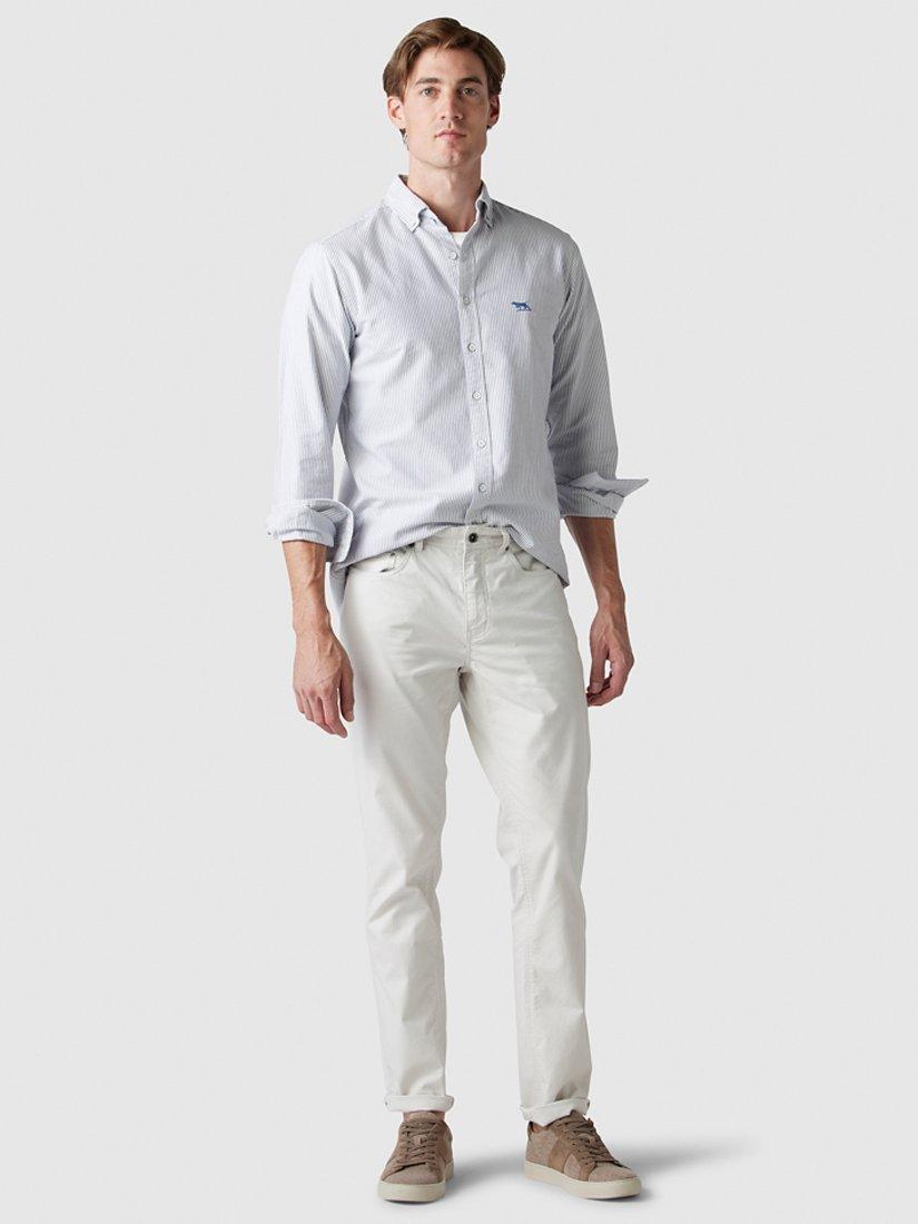 Product image 2 of 6, which shows Rodd & Gunn Gunn Fabric Straight Fit Regular Leg Jeans, Coconut, 28R