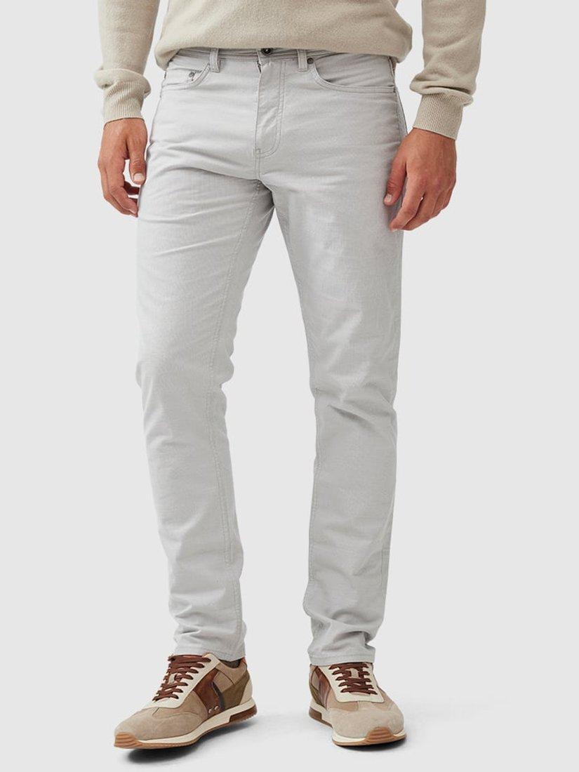 Product image 1 of 6, which shows Rodd & Gunn Gunn Fabric Straight Fit Long Leg Jeans, Oatmeal, 28L