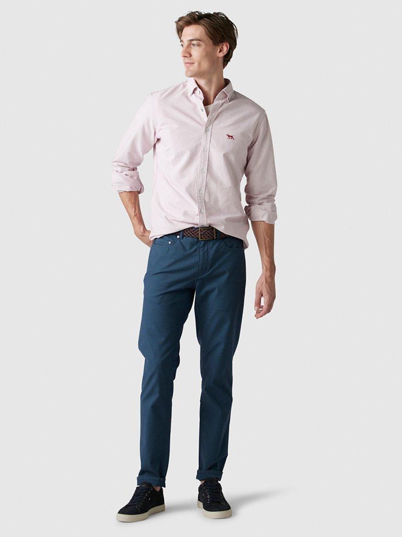 Product image 2 of 6, which shows Rodd & Gunn Gunn Fabric Straight Fit Regular Leg Jeans, Bluestone, 28R