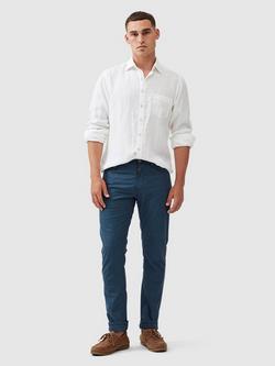 Rodd & Gunn Gunn Fabric Straight Fit Short Leg Jeans - view 2, Bluestone