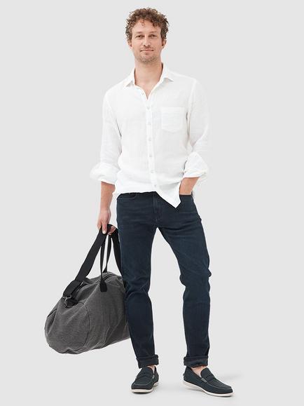 Rodd & Gunn Weston Straight Fit Italian Denim Jeans - view 2, Dark Blue