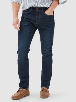 Rodd & Gunn Sutton Straight Fit Italian Denim Jeans, Dark Blue, Dark Blue