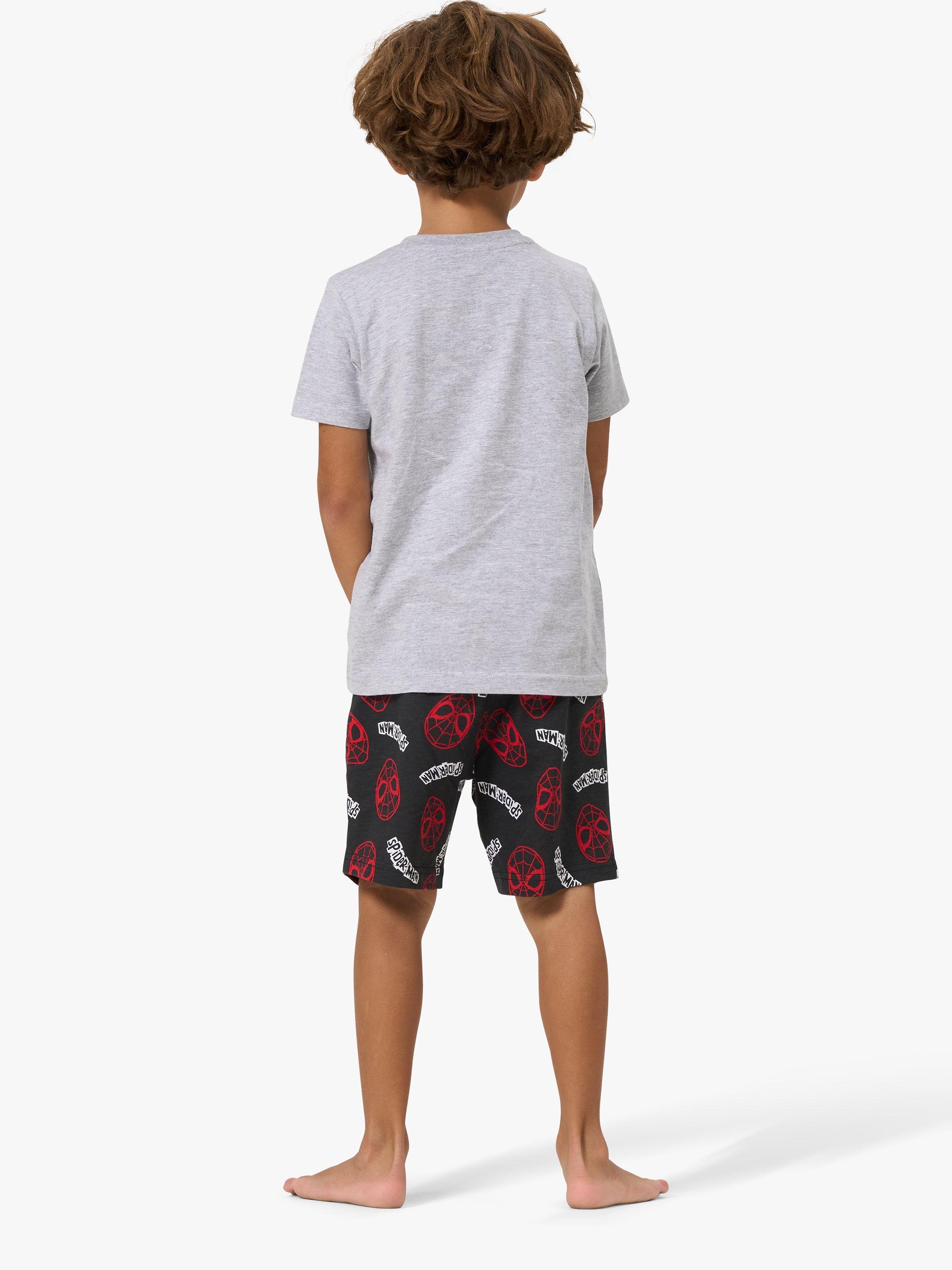 Product image 2 of 5, which shows Angel & Rocket Kids' Spider-Man Pyjamas, Multi, 7-8 years
