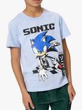 Angel & Rocket Kids' Sonic Graphic T-Shirt, Blue, Blue