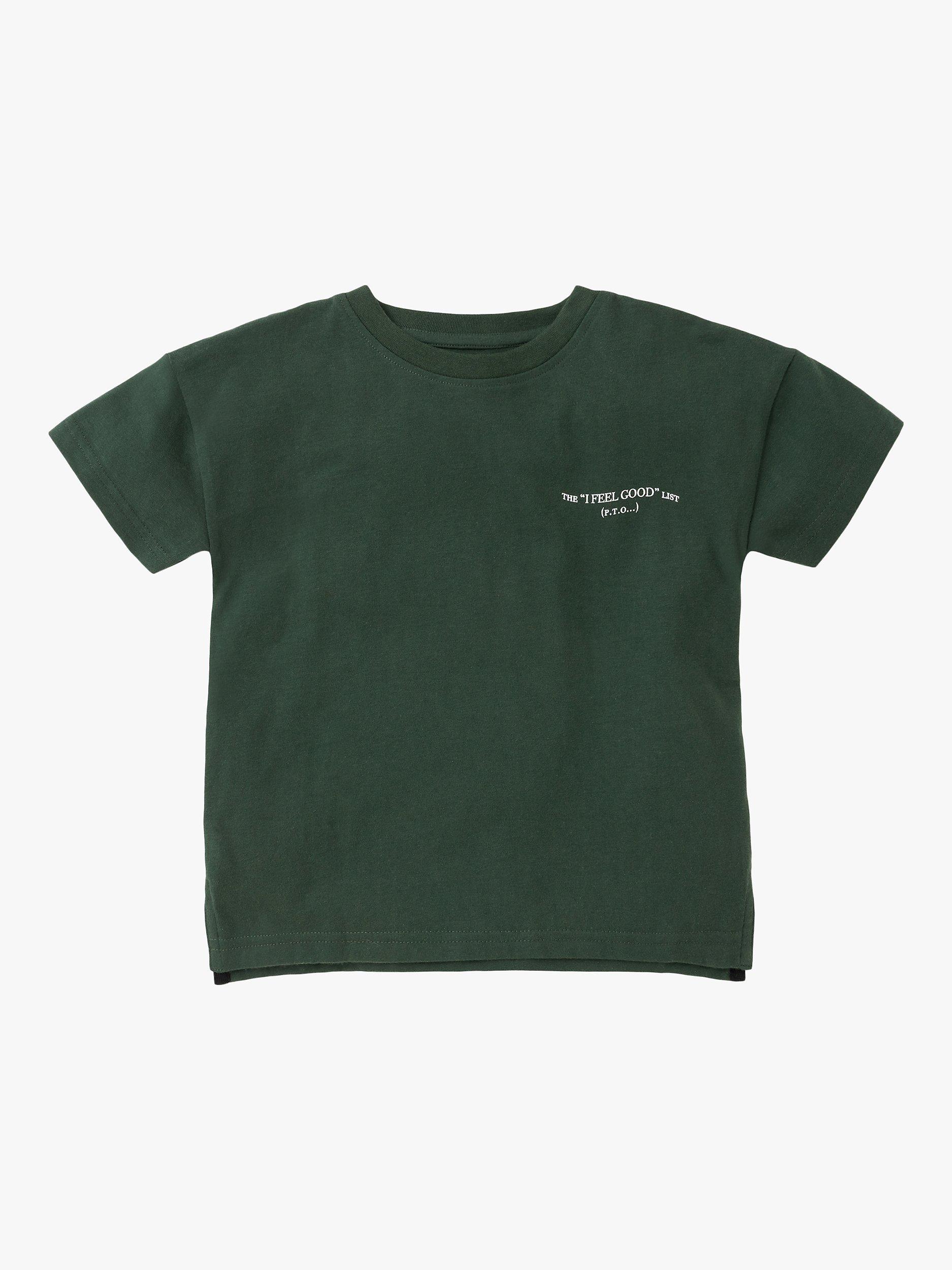 Angel & Rocket Kids' Brody I Feel Good T-Shirt, Green