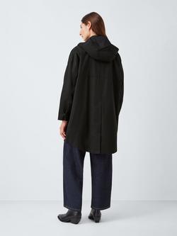 John Lewis Hooded Parka - view 2, Black