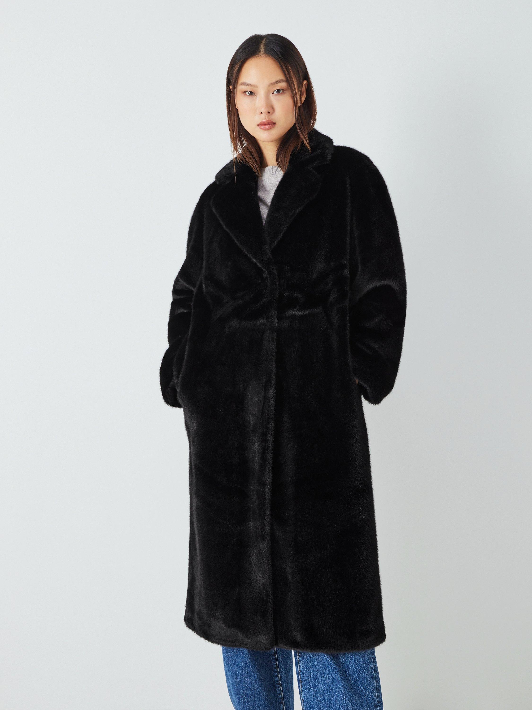 John Lewis Faux Fur Cocoon Coat