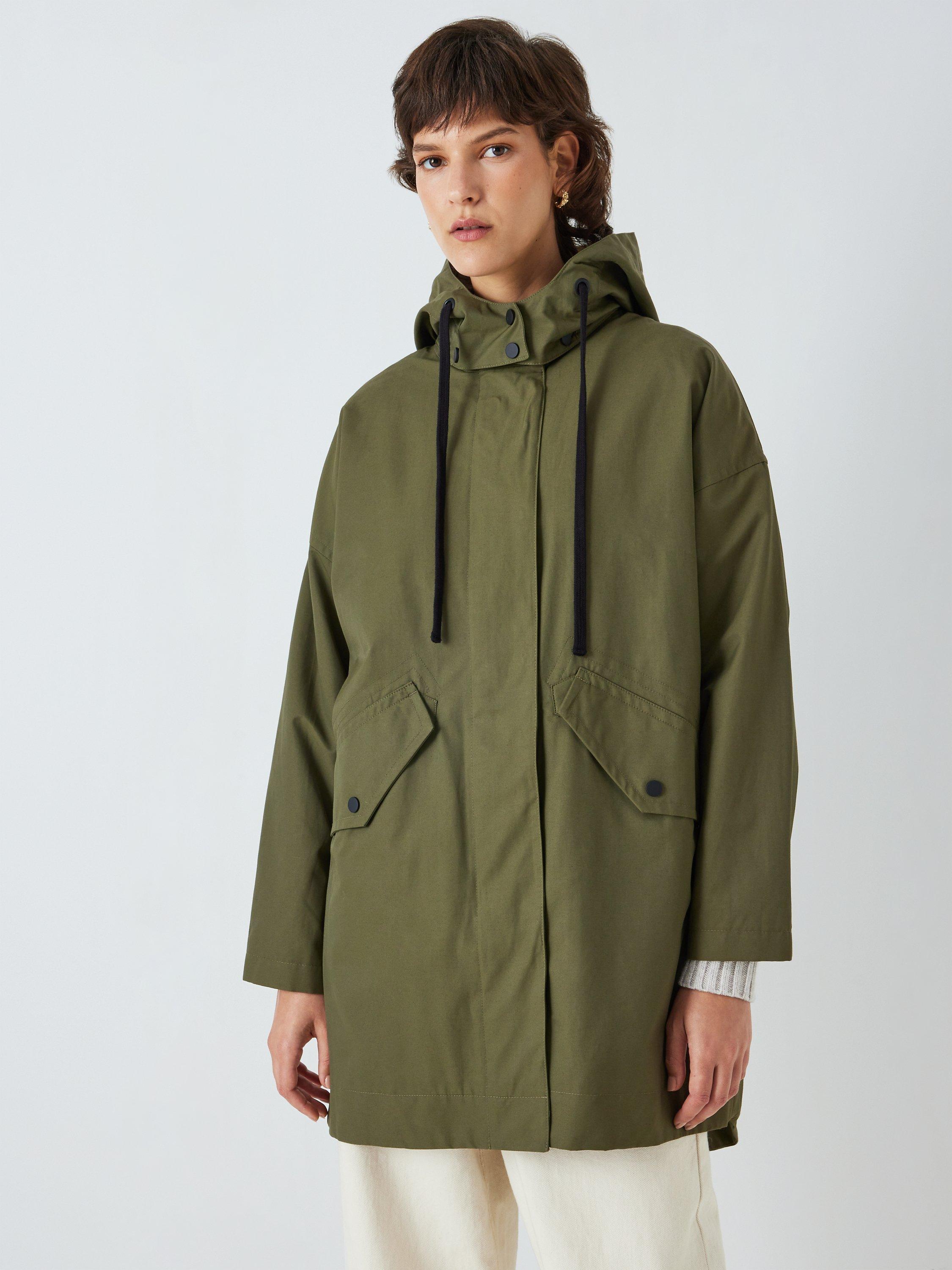 John Lewis Hooded Parka, Khaki, 18