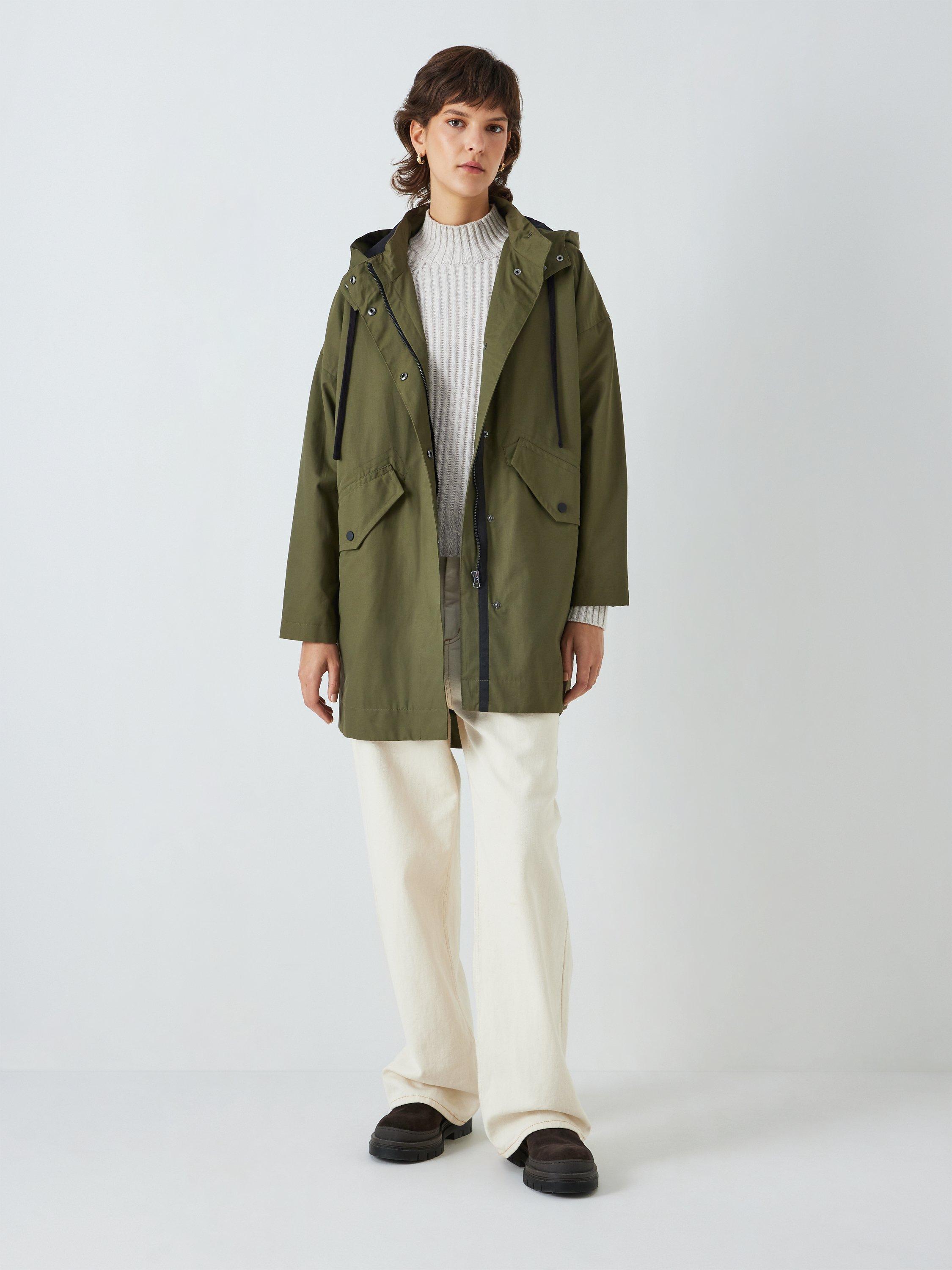 John Lewis Hooded Parka, Khaki, 18