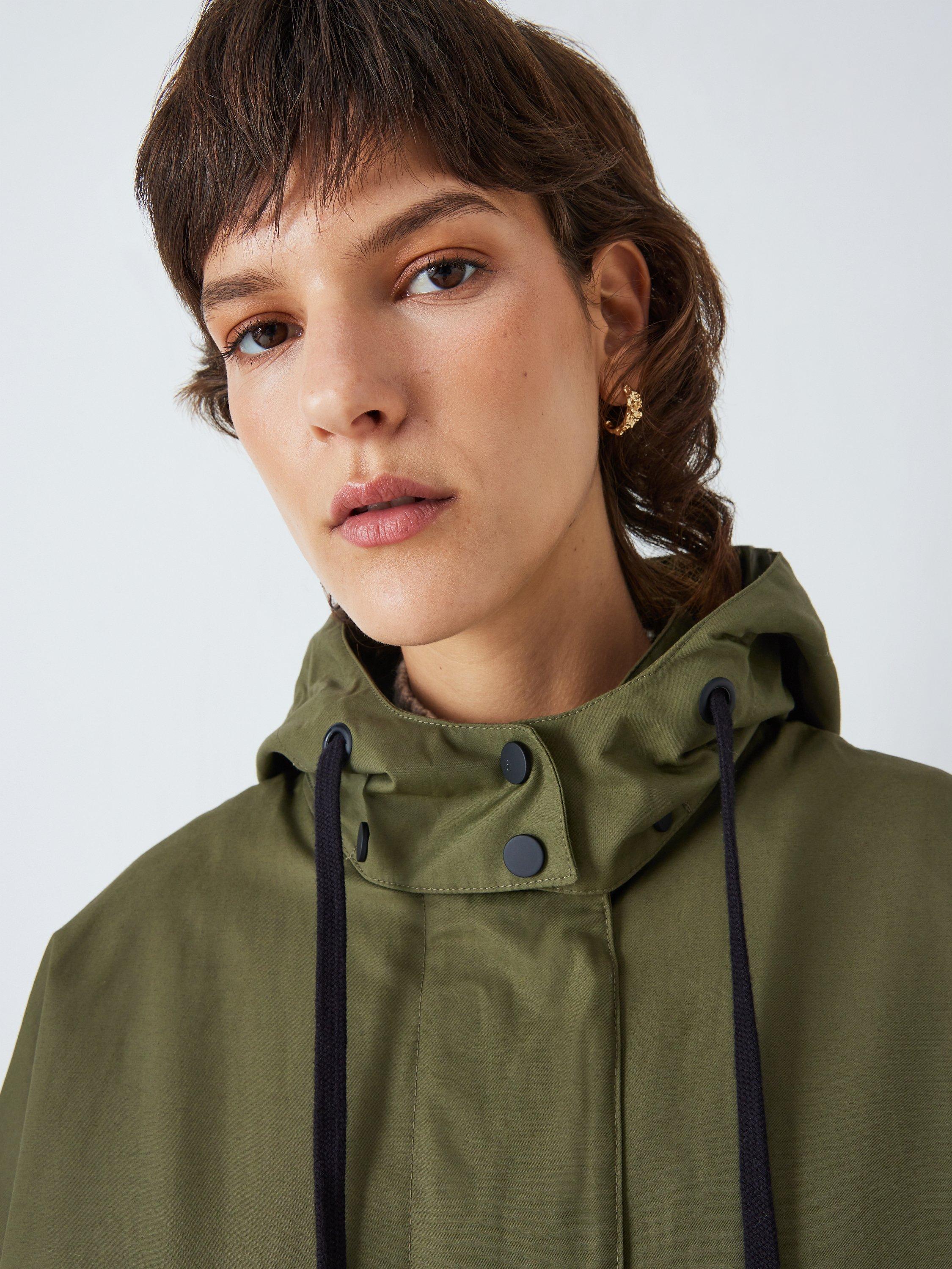 John Lewis Hooded Parka, Khaki, 18