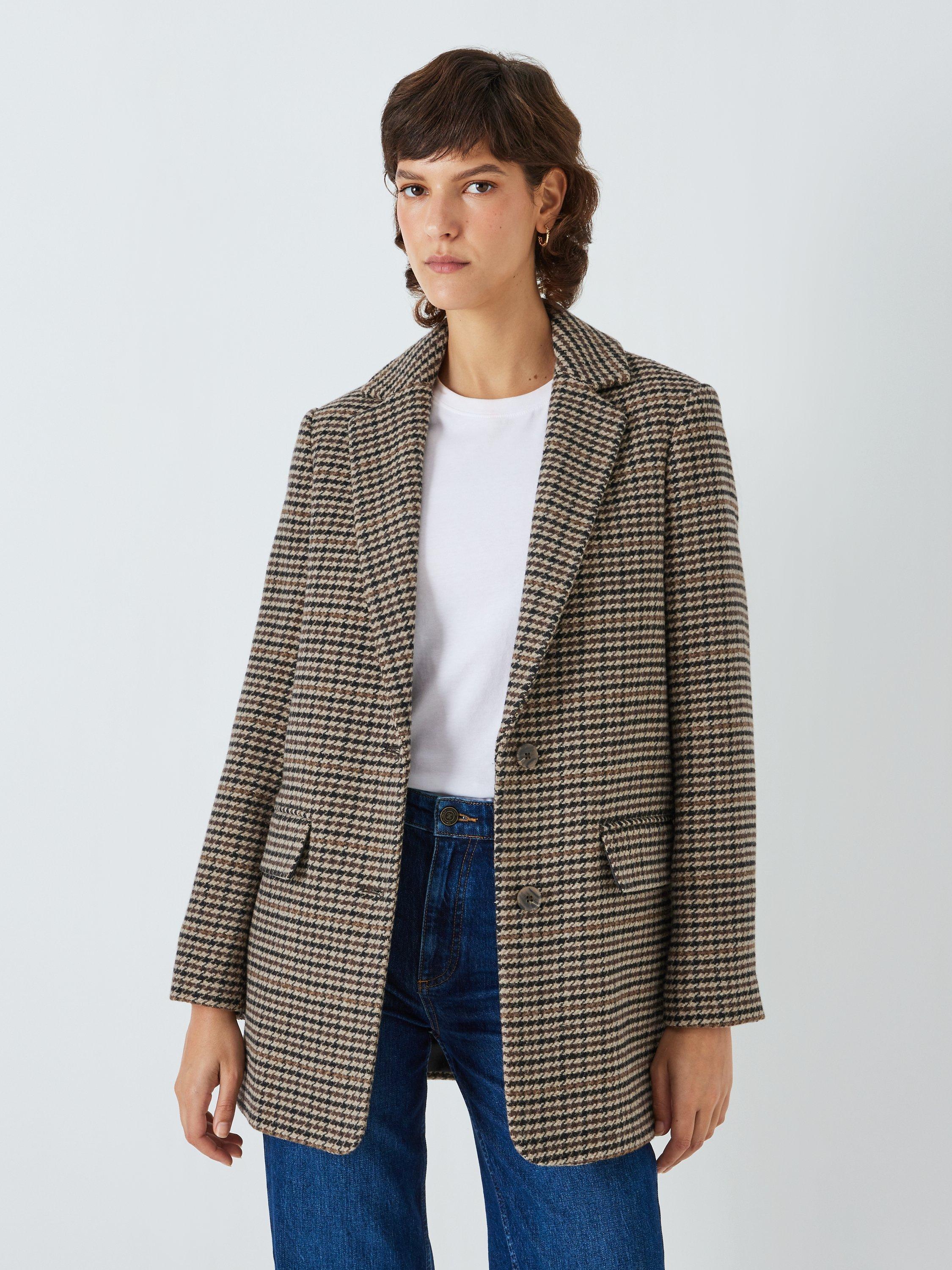 John Lewis Checked Blazer Natural