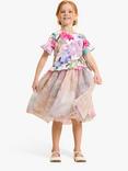 Angel & Rocket Kids' Azalea Floral Ballerina Dress, Pink