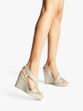 Carvela Gala Wedge Heel Espadrilles, Gold