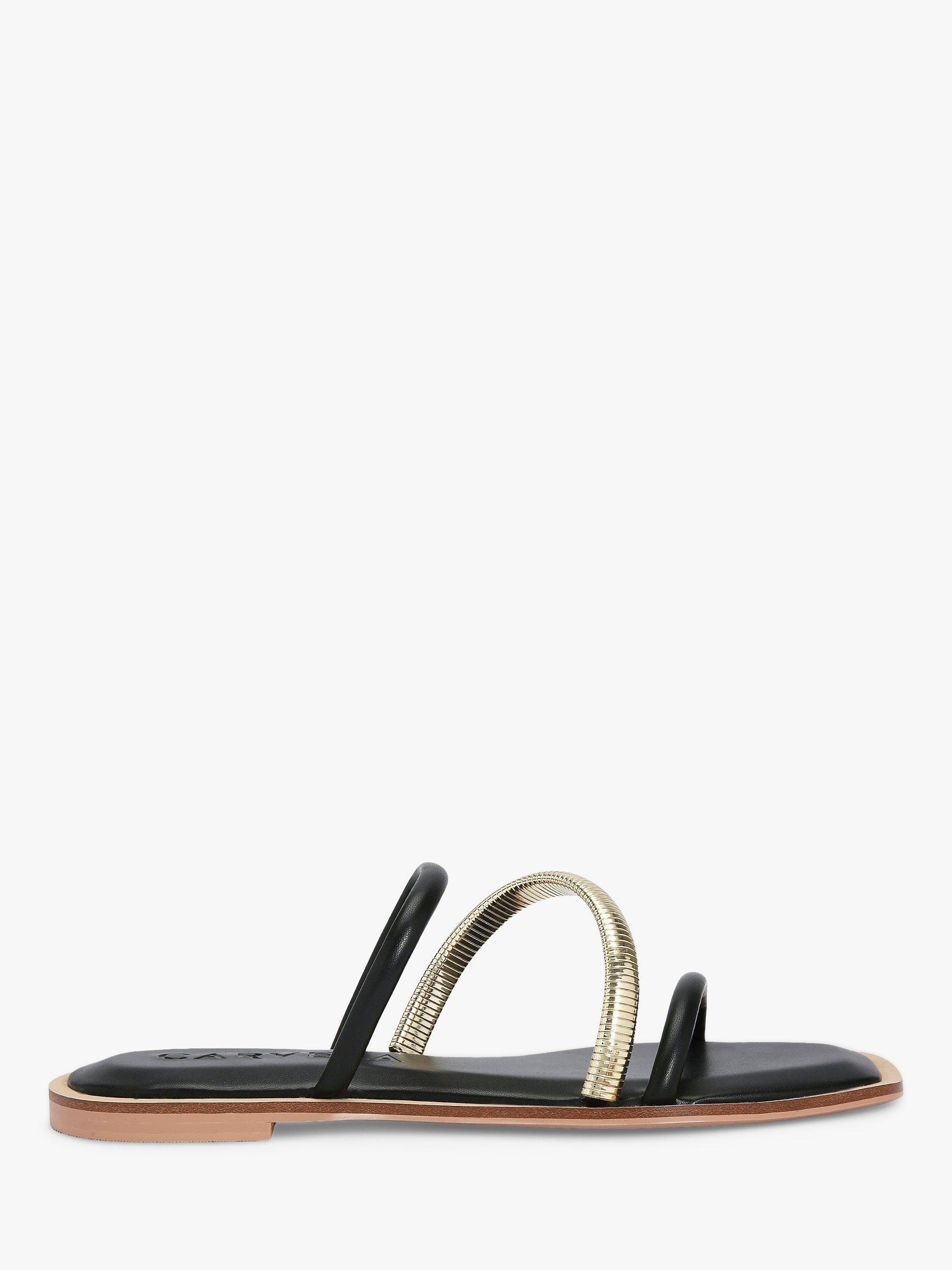 Carvela Roma Flat Sandals, Black