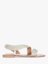 Carvela Comfort Sooty Cross Strap Wedge Heel Sandals Tan Suede 6