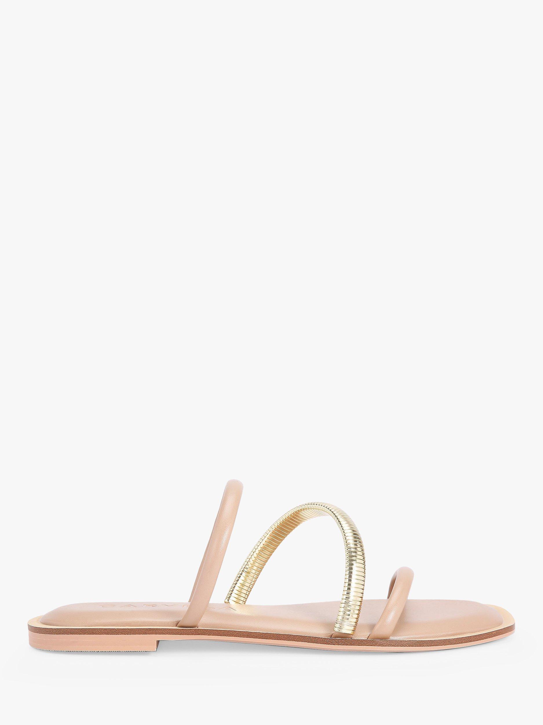 Carvela Roma Flat Sandals, Natural Beige