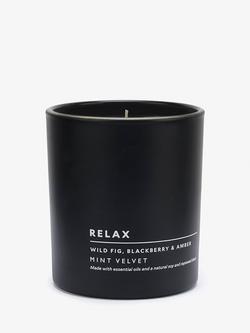 Mint Velvet Relax Wild Fig Scented Candle, 220g, Natural