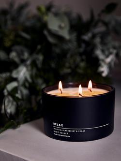 Mint Velvet Relax Three Wick Candle, 220g, 